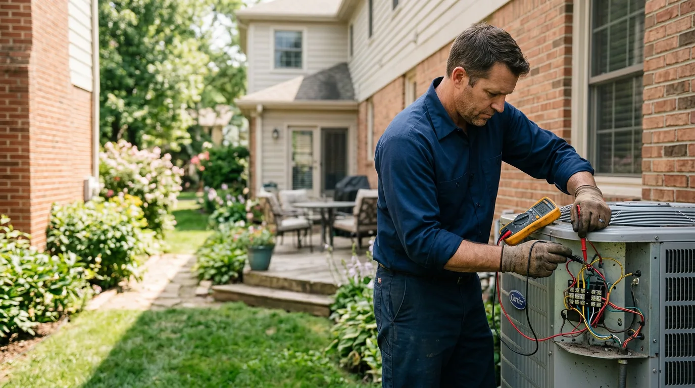 HVAC technician working near Gautier, MS